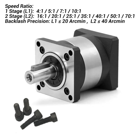 Nema 23 Planetary Gearbox 100:1 6.35mm Input 14mm Output