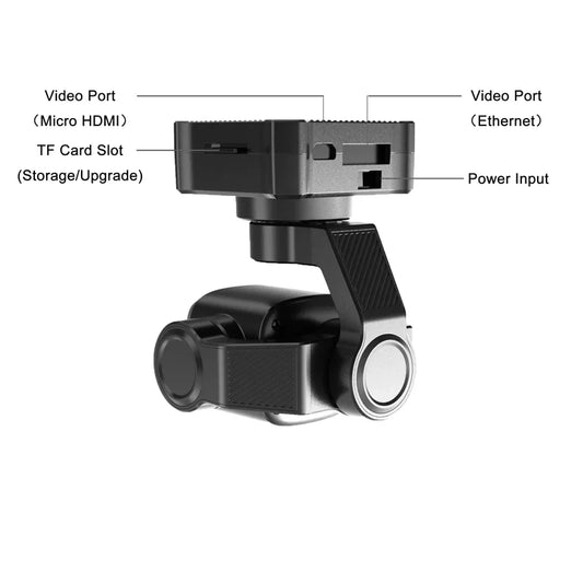 Compact 4K Gimbal Camera 8MP with 6x Digital Zoom