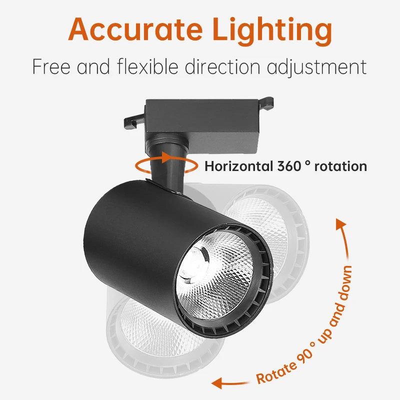 40W Warm LED Track Lights for Ceiling & Kitchen