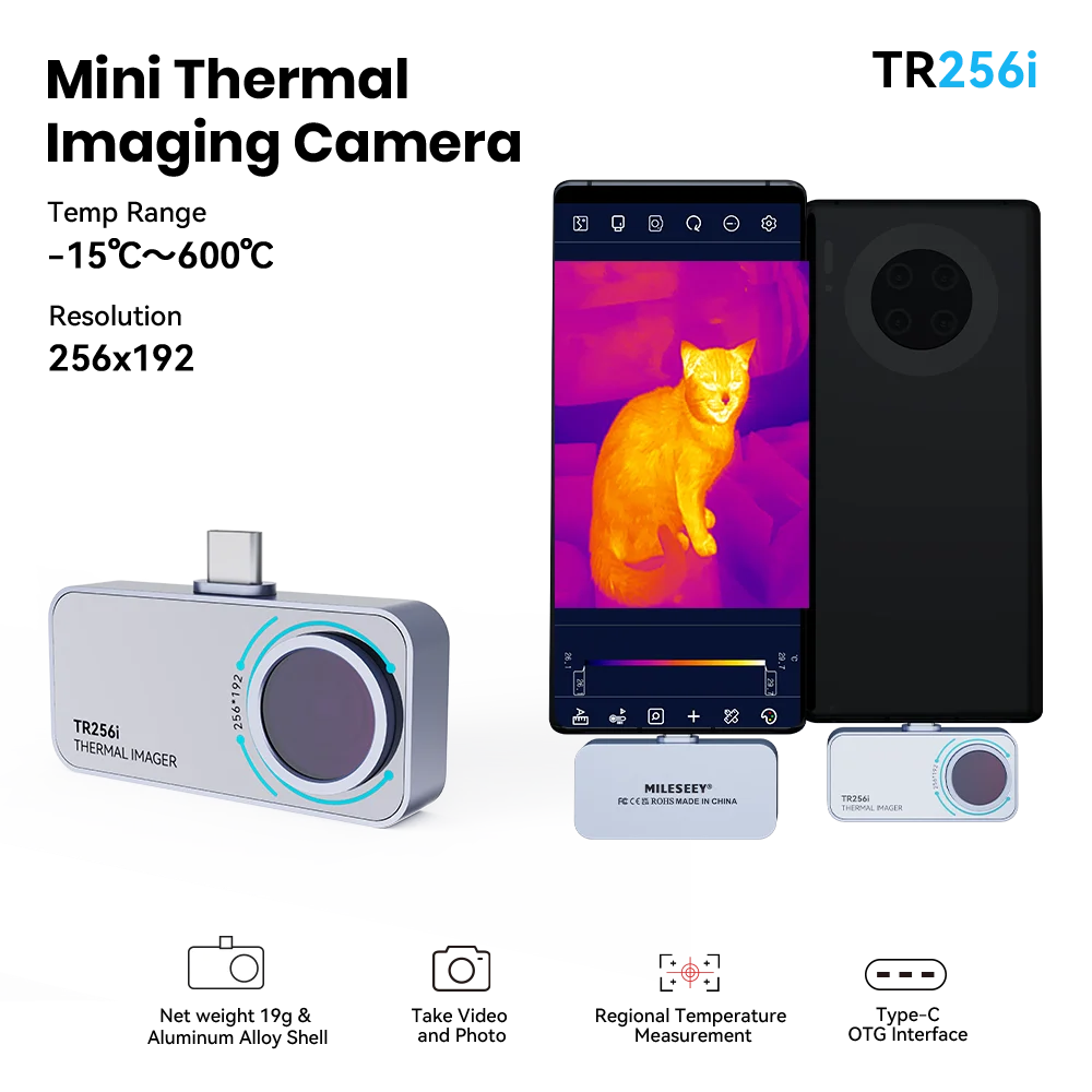 Portable Thermal Camera 256x192 USB-C for Android