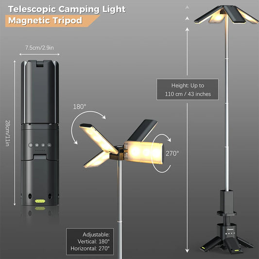 Heavy Duty 14000mAh LED Tent Lamp 6000LM