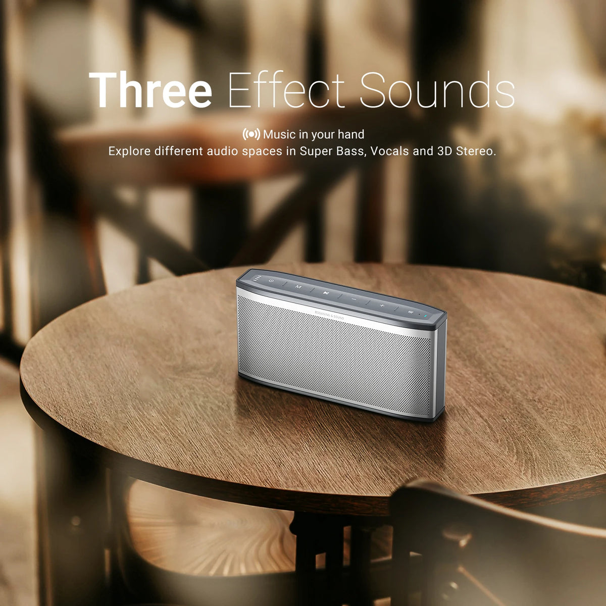 Portable 50W Bluetooth Speaker 2-Channel Audio 48H Playtime