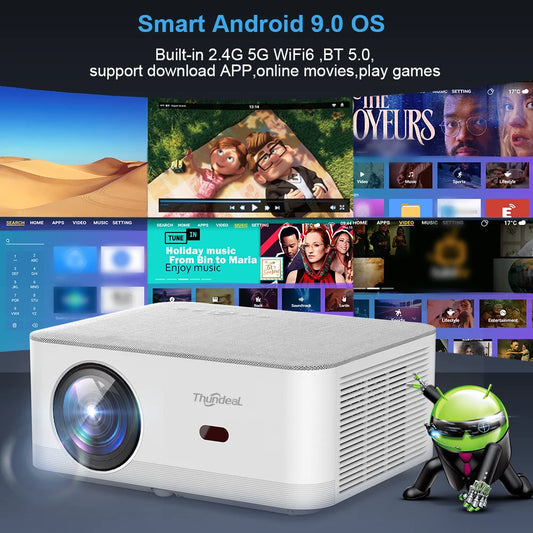 Full HD 1080p Android WiFi Home Cinema Projector