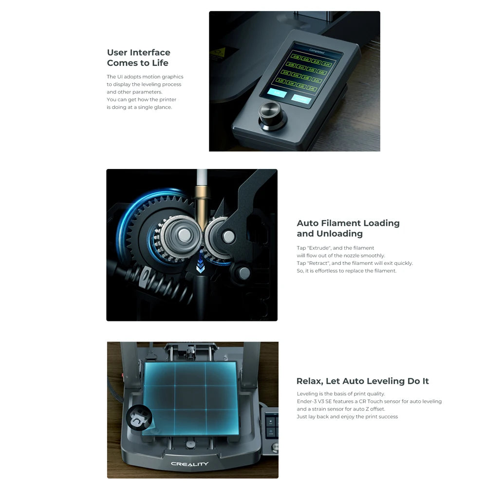3D Printer with Dual Z-Axis and Touchscreen Control