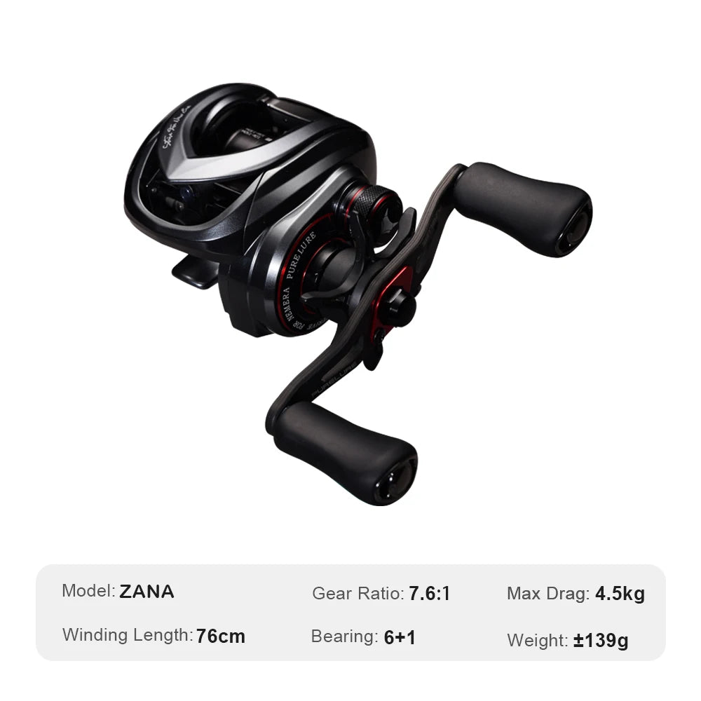 Lightweight Baitcasting Reel 139g 5.8g Spool 4kg Drag