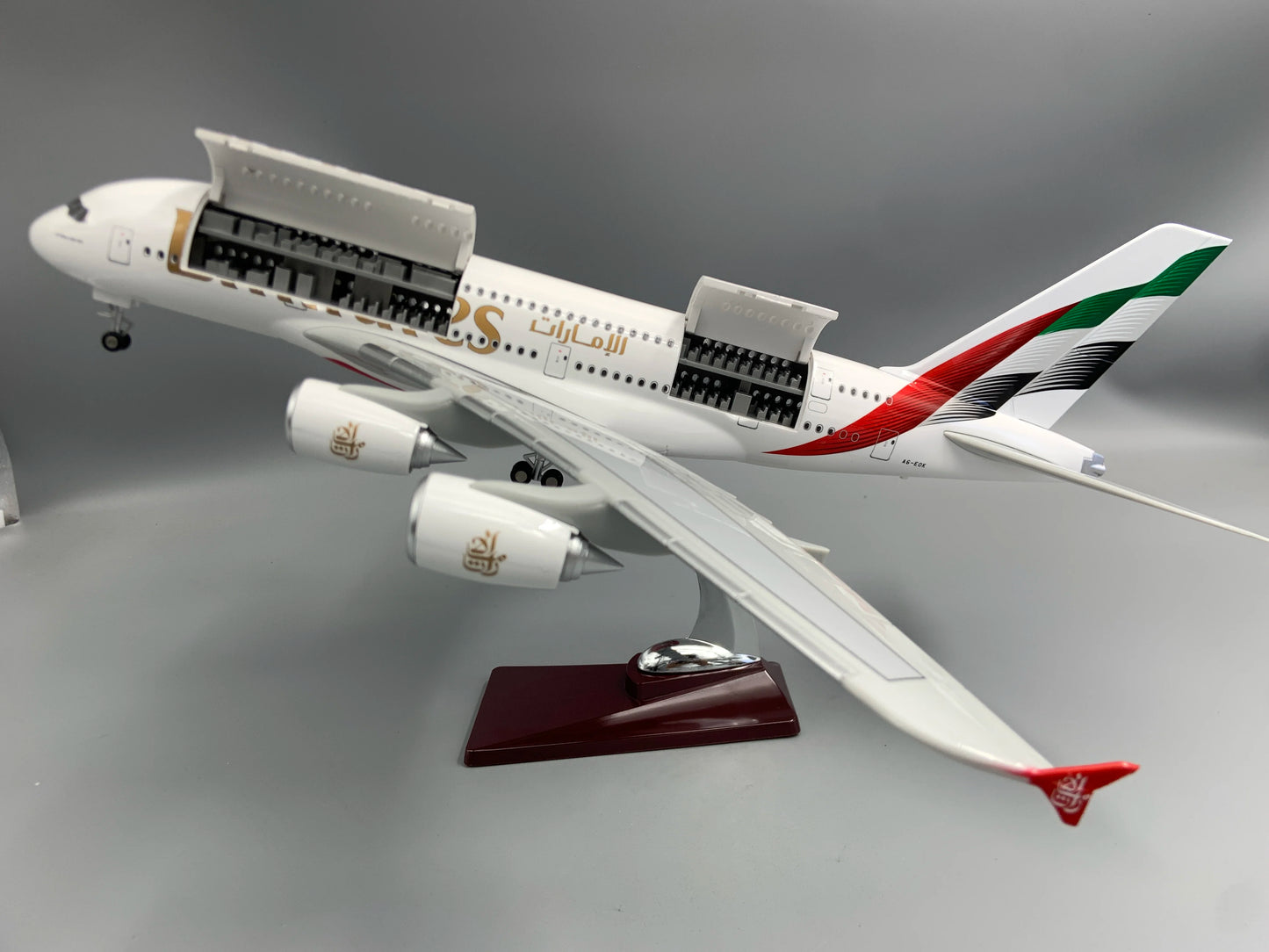 Large A380 Model Plane 18 LED Light Display