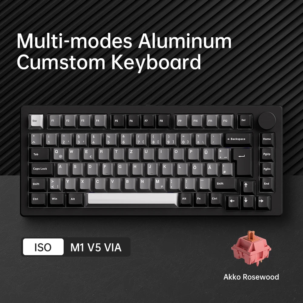 Custom 75% Keyboard RGB Hot Swappable Design