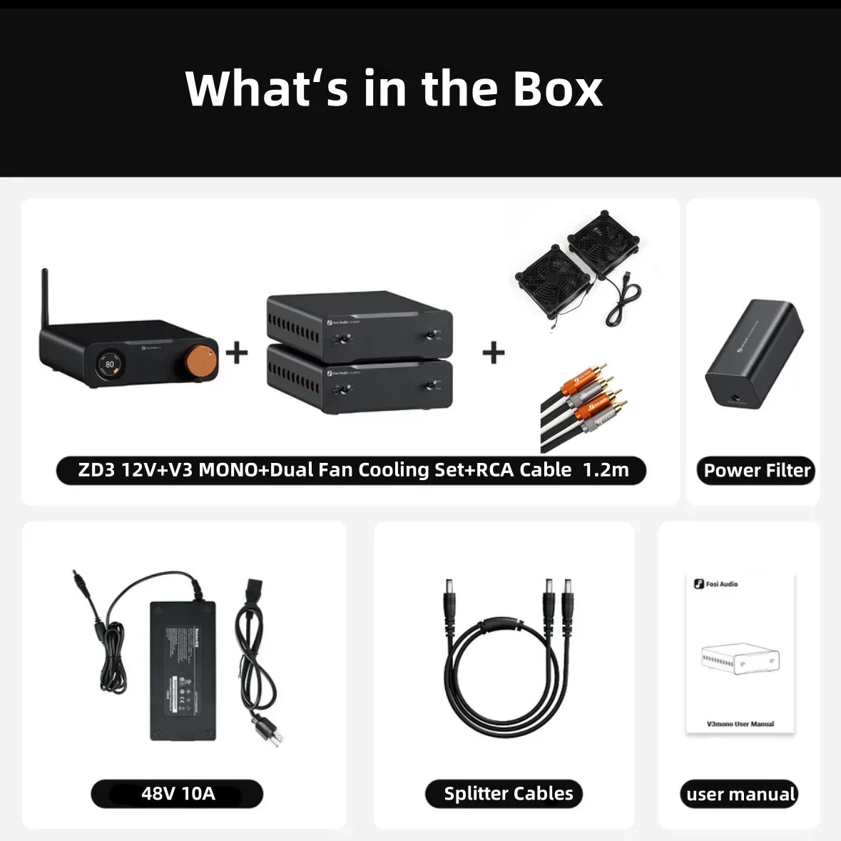 Balanced Audio Decoder with Bluetooth for V3 MONO Amplifier