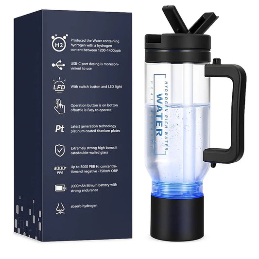 Portable 1L Hydrogen Water Generator Bottle Touch Control