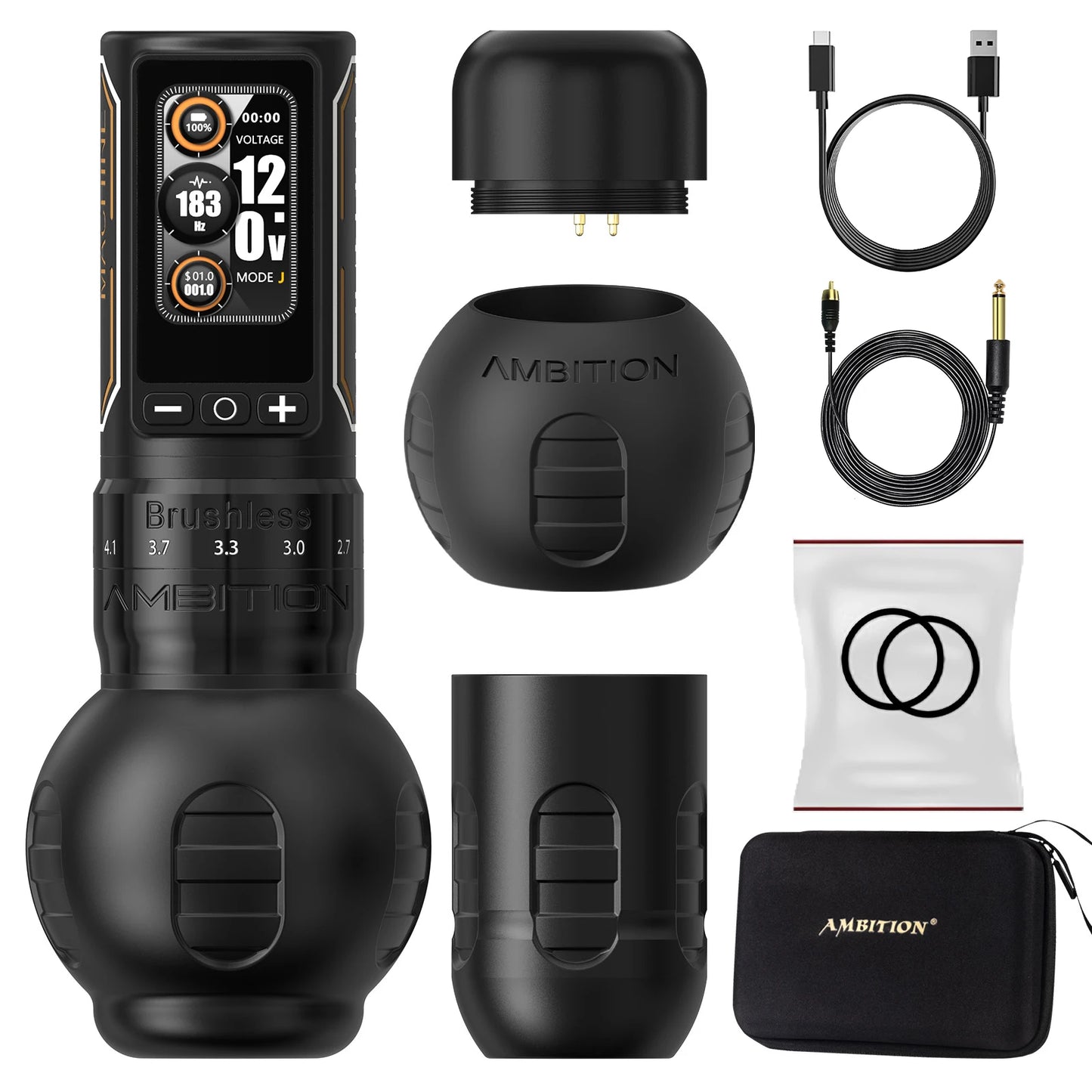 Wireless Tattoo Pen Machine Adjustable Stroke Rechargeable