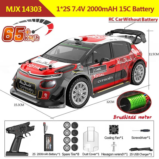 Off Road 65km/h Brushless 4WD RC Racing Truck