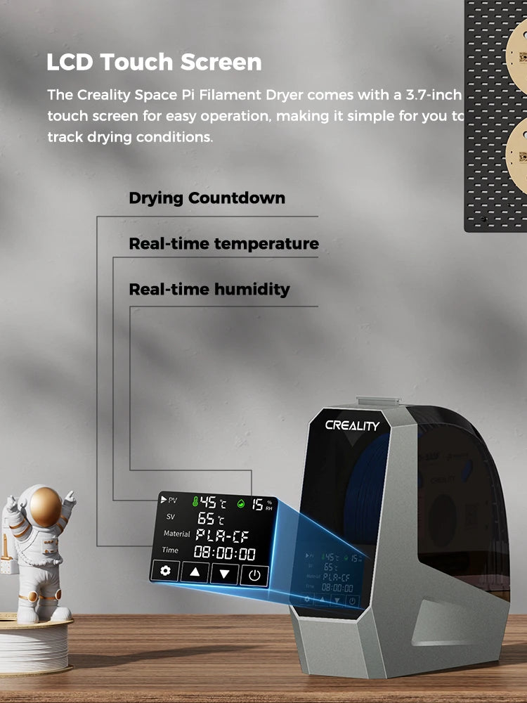 Smart Filament Dryer Box with Real-Time Humidity Monitor