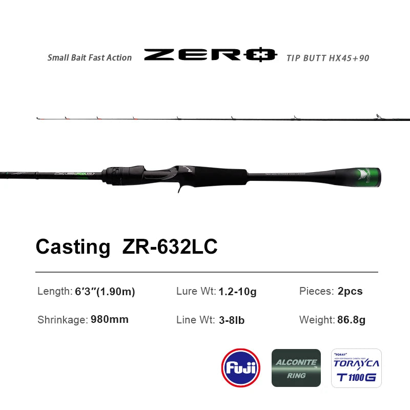 Professional Ultra-Light Rock Fishing Rod for Small Baits