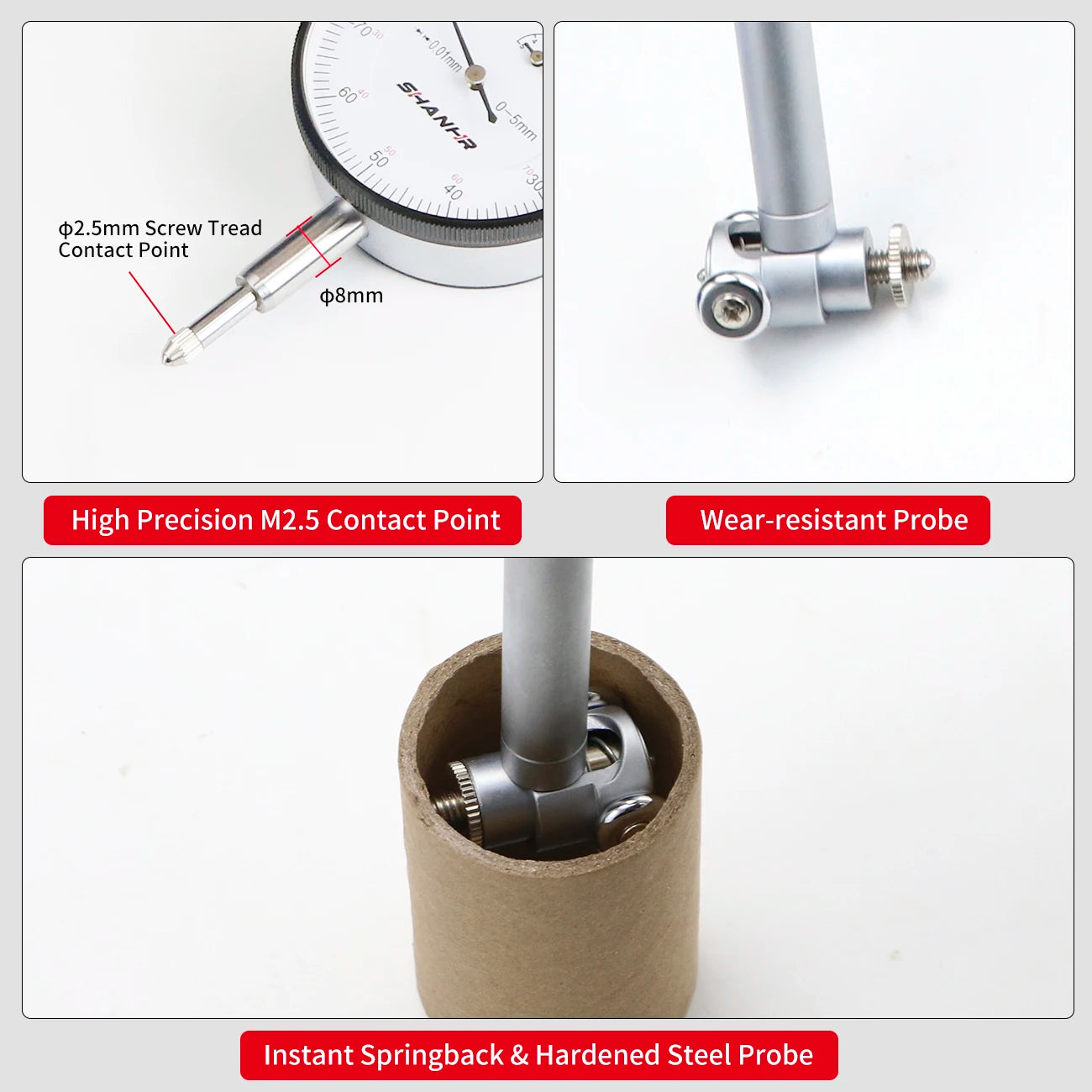 6-10mm Dial Bore Gauge 0.01mm Precision Inside Diameter Tool