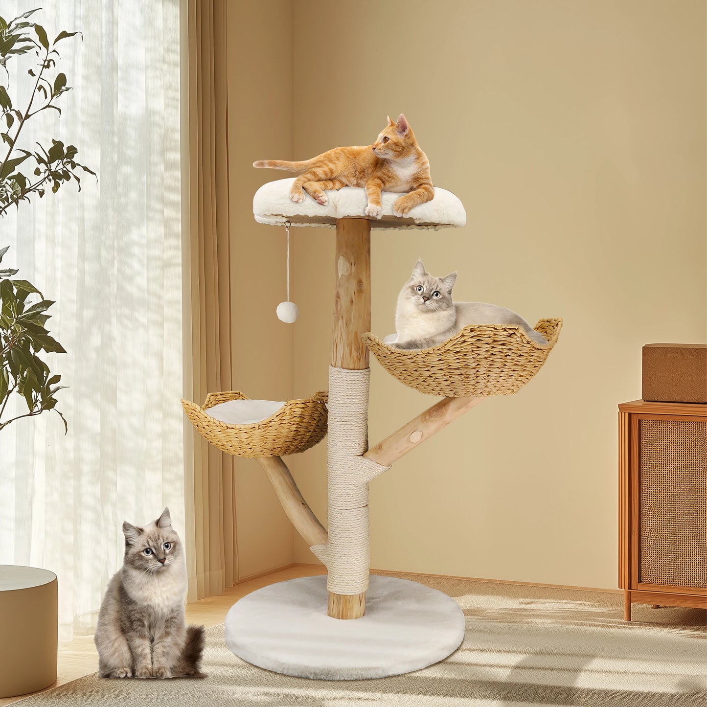 Kitten Cat Condo Tower with Scratcher & Activity Platforms