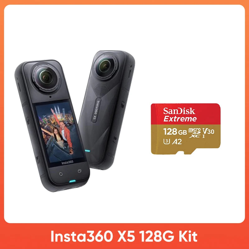 128GB X5 Bundle 72MP 360° Waterproof Camera