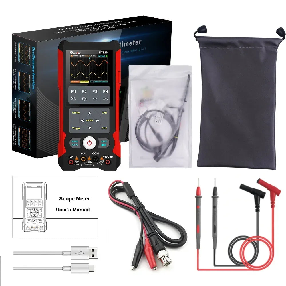 3-in-1 Electronic Tester Oscilloscope for Auto Power Repair