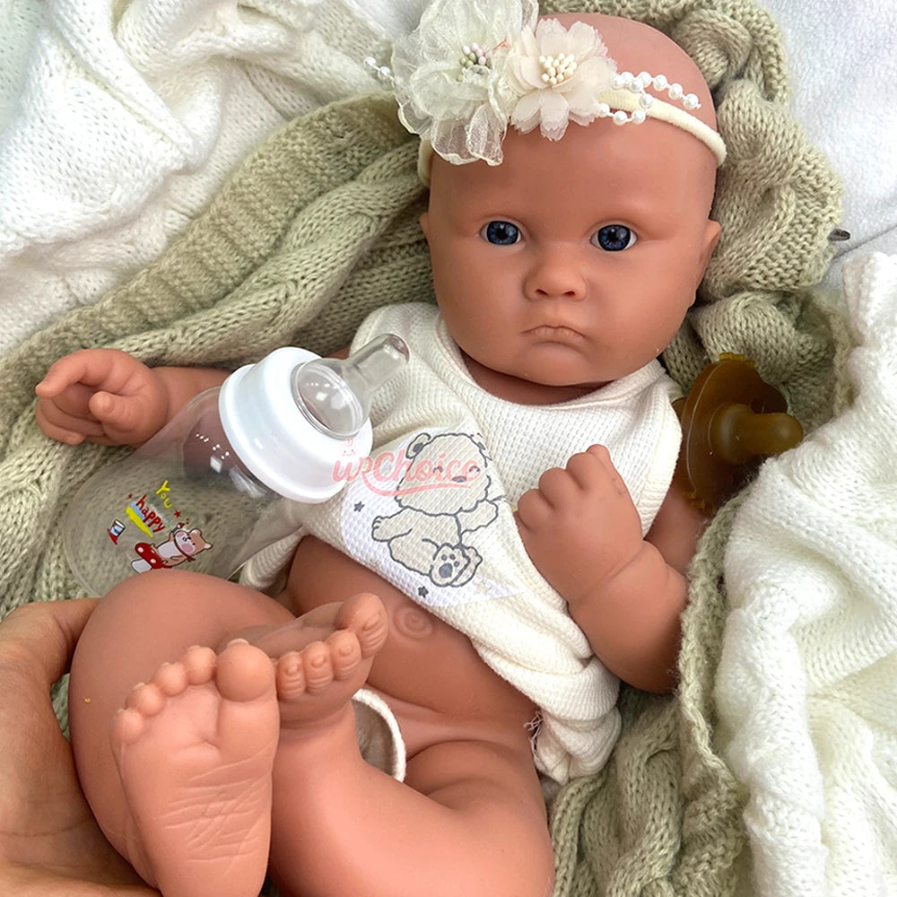 Unpainted Lifelike Silicone Reborn Baby Doll