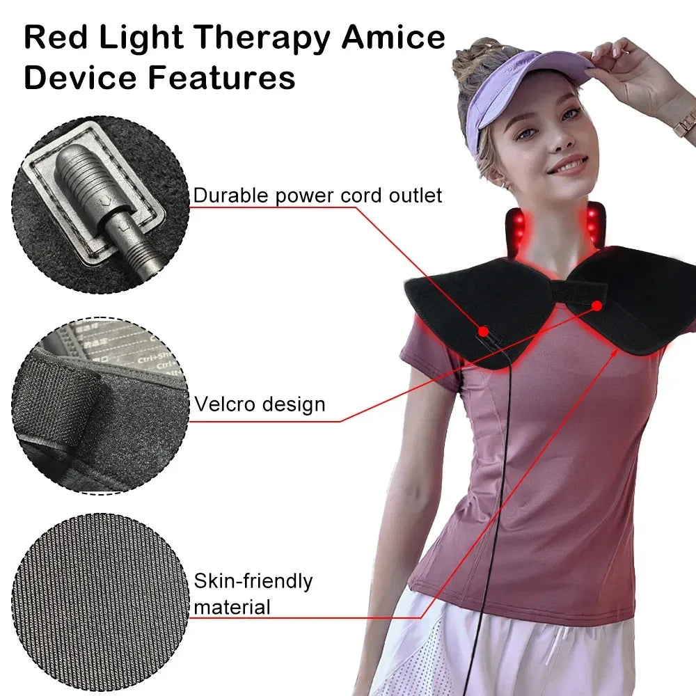 Wearable Red Infrared Therapy Pad Dual Chip Pain Relief
