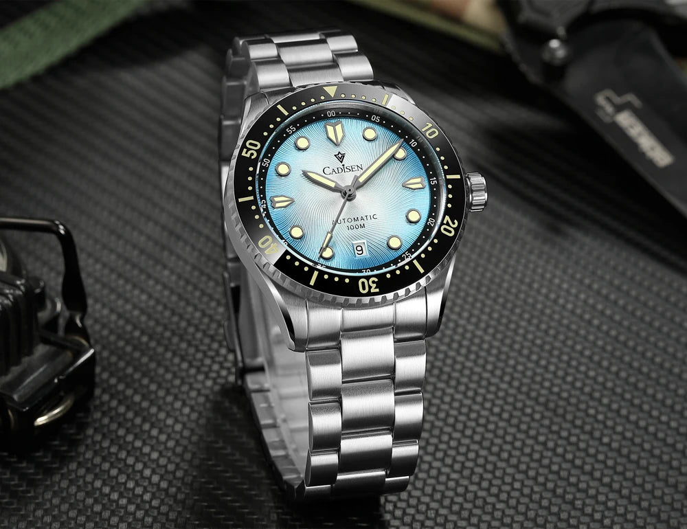 Automatic Mechanical Watch Sapphire Glass Waterproof White
