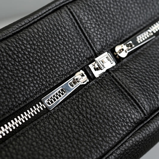 Leather Bowling Bag Large Capacity Tote Glossy 29cm