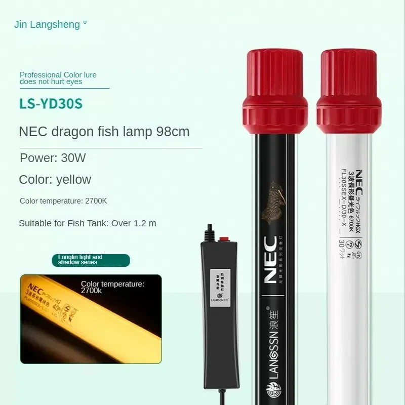 98cm LED Fish Tank Light Yellow 2700K