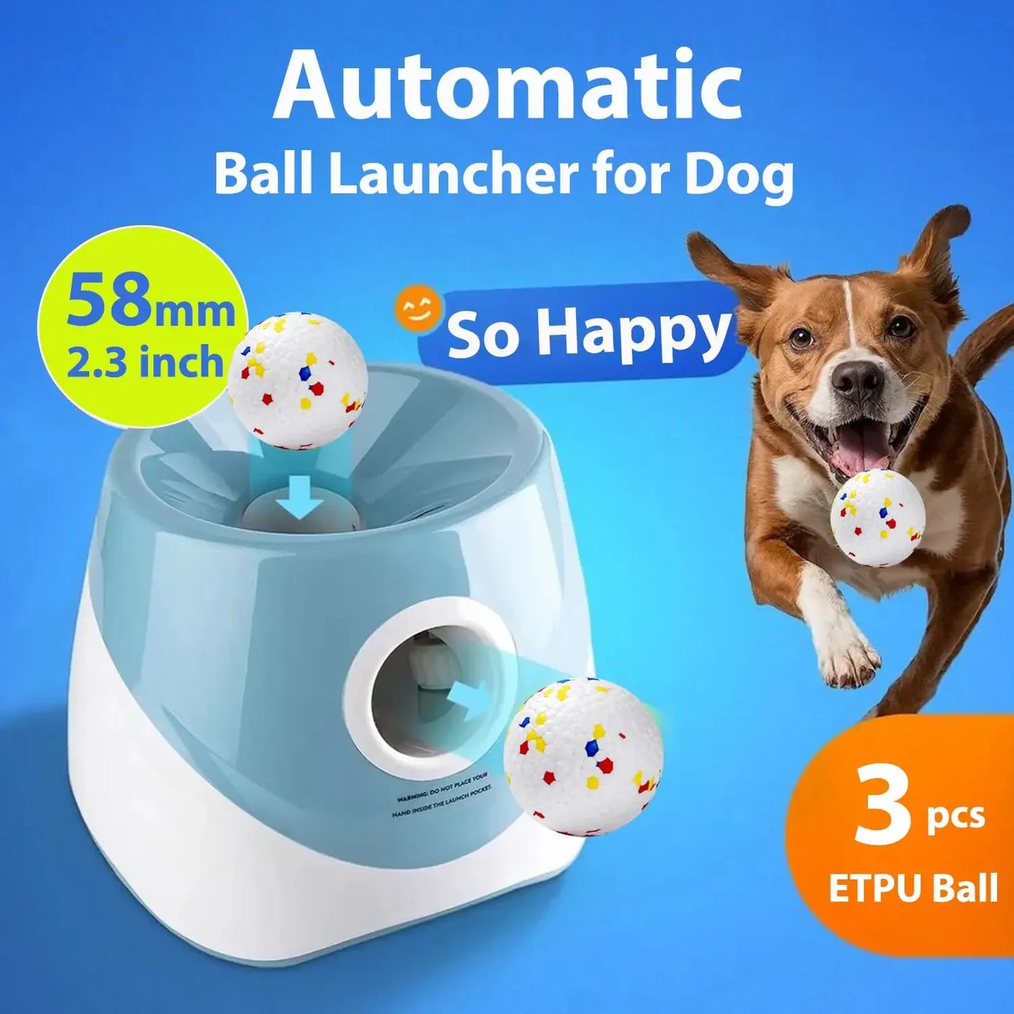Upgrade Version Dog Ball Launcher with Adjustable Distance