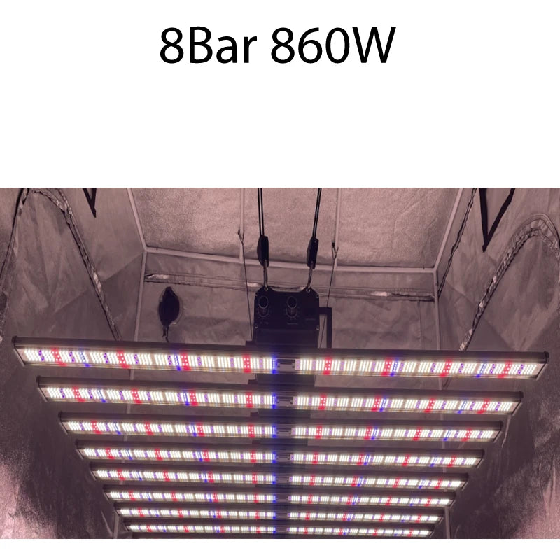 8-Bar Hydroponic LED Lamp 860W