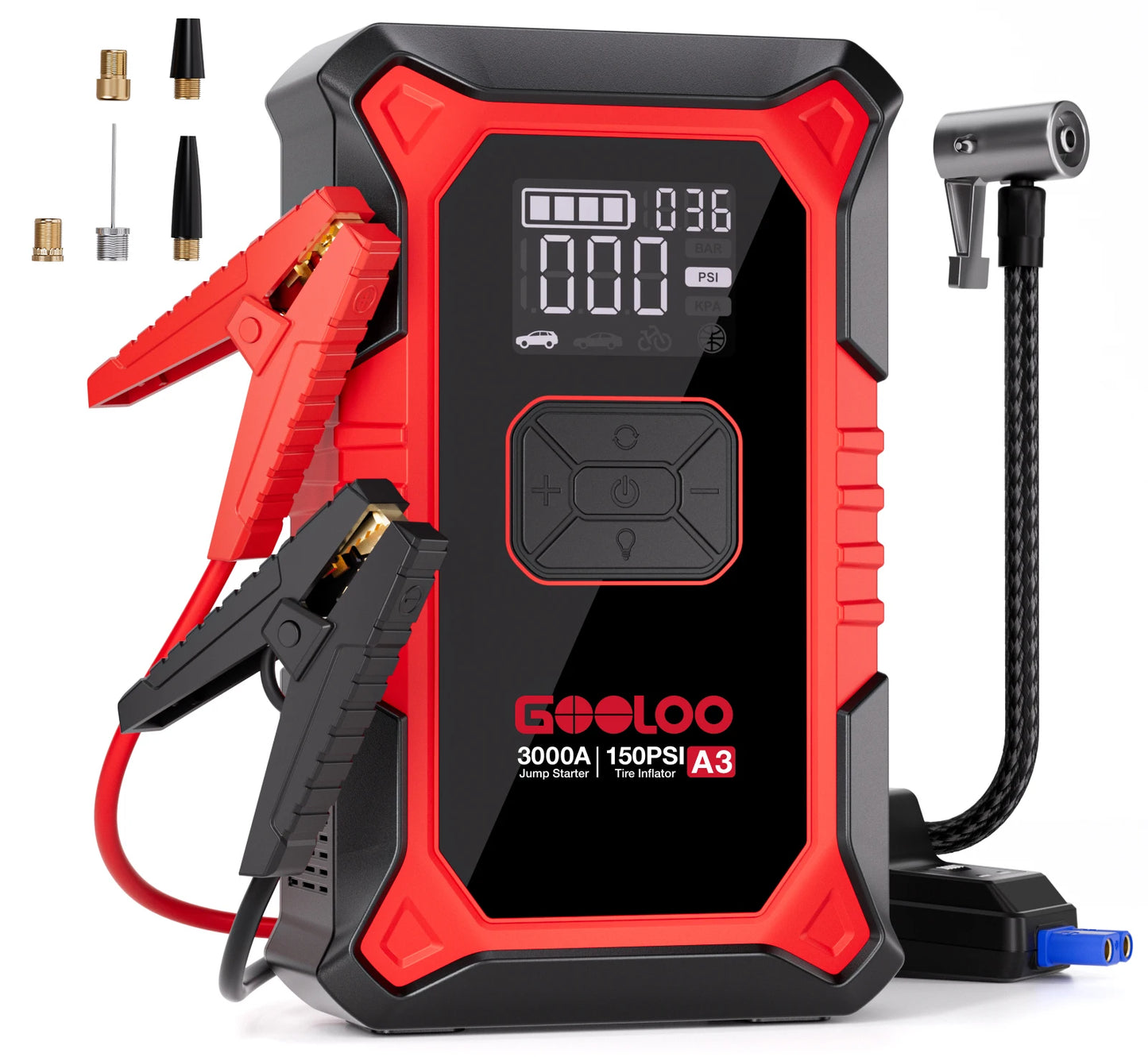 Portable 12V 4000A Car Battery Jump Starter