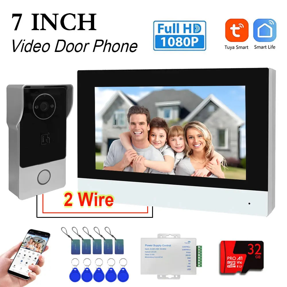 7 Inch Touch Screen Video Doorbell 32GB