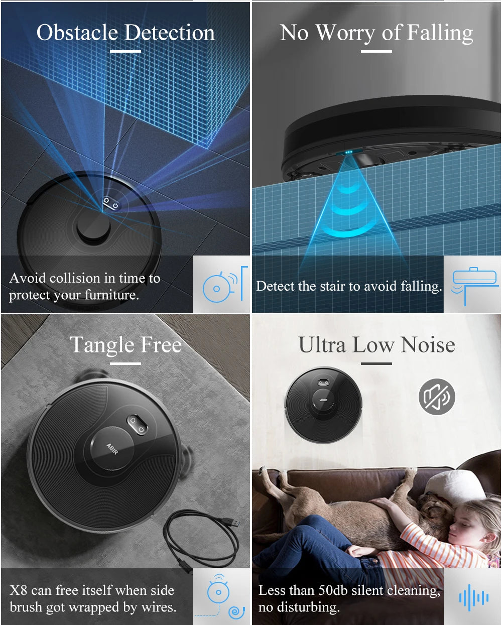 Laser Mapping Robot Vacuum with Multi-Floor Memory & UV Lamp