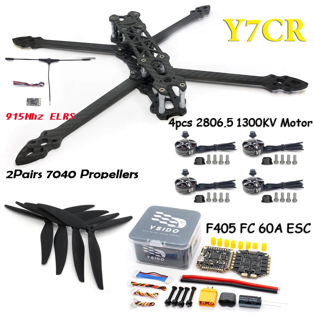 Racing FPV Drone 7-Inch Frame Kit with Motor