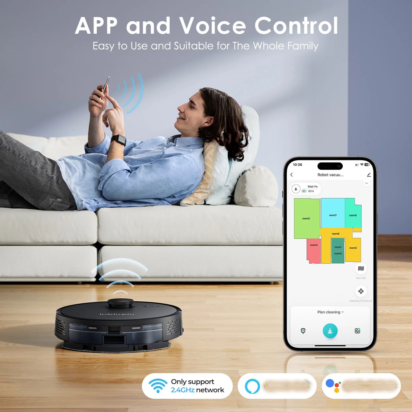 3-in-1 Robot Vacuum for Hard Floors and Pet Hair