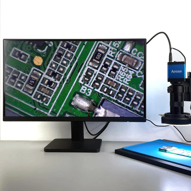 1080P HDMI Digital Microscope Camera with 130X C Mount Lens