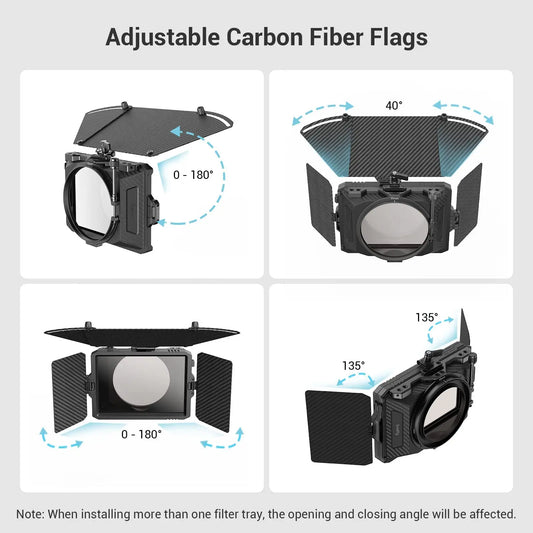 95mm Mini Matte Box with Side and Top Flags