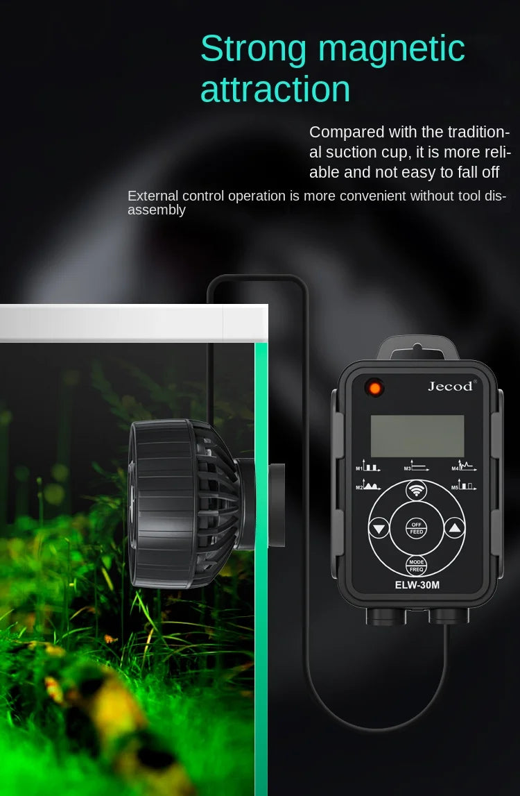22M Smart Aquarium Wave Pump with LCD and WiFi Control