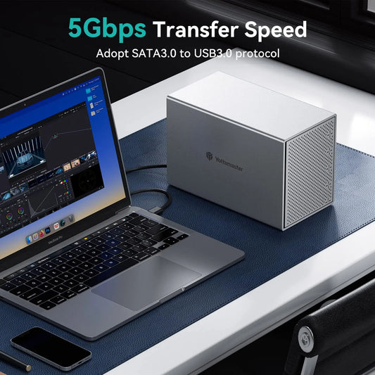 Aluminum 5 Bay Hard Drive Enclosure Type B USB3.1