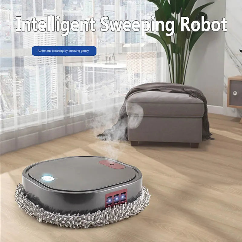 Smart Mopping Robot for Sweeping and Spraying