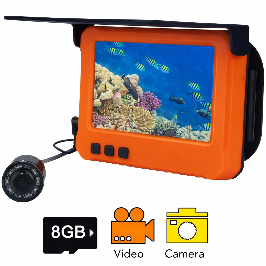 4.3 Inch Underwater Fishing Camera 15m Cable Video Recorder