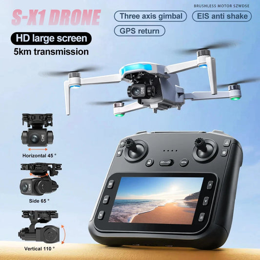 GPS Drone 8K HD Camera Brushless Motor 3 Axis Gimbal