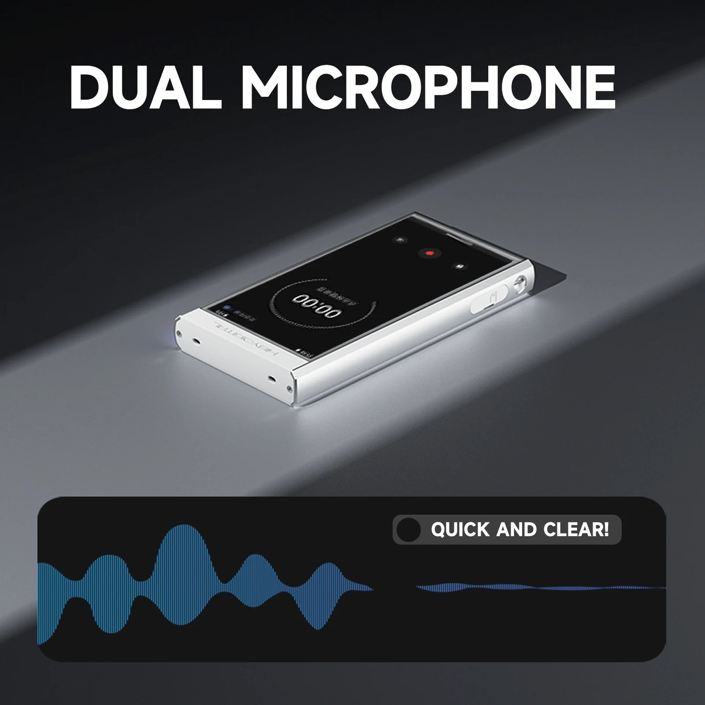 Portable HiFi Music Player with Bluetooth and WiFi White