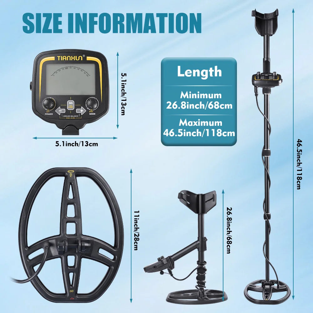 Versatile Metal Detector with LCD Display