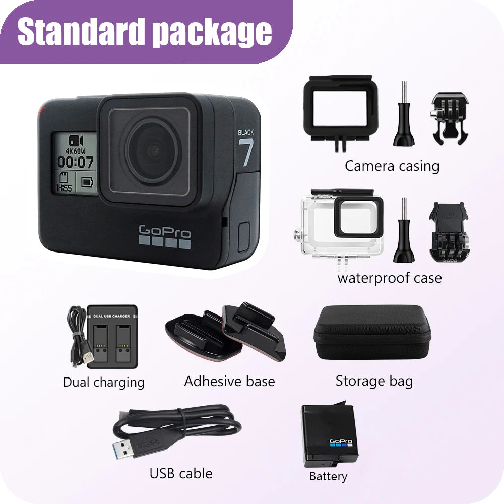 Portable 4K Sports Camera 60fps Live Streaming Kit