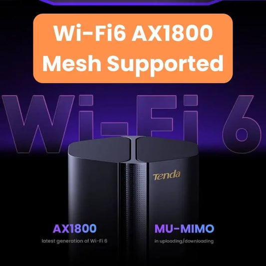Dual Band 5G WiFi 6 AX1500 Router with Mesh Capability