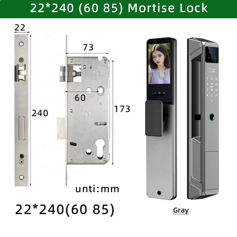 Secure Home Lock with Visual Cat Eye & App