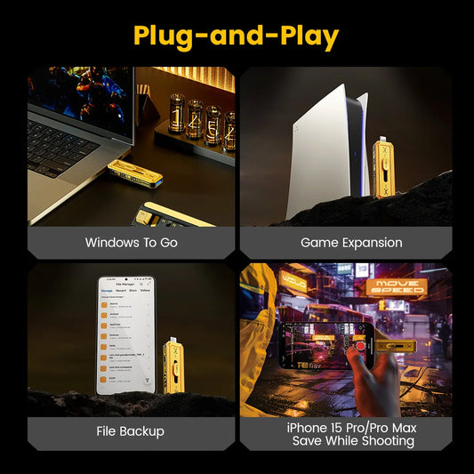 512GB High Speed USB-C SSD Flash Drive