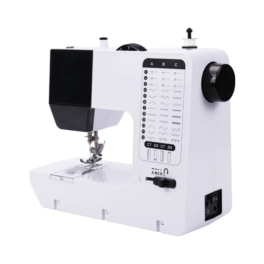 Compact Electric Sewing Machine with Start Button & Accessories