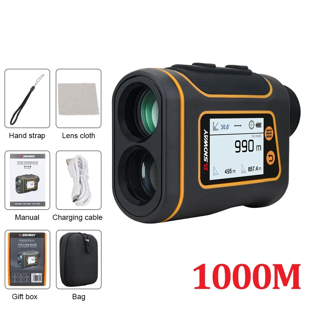 Laser Rangefinder Distance Meter with LCD Display
