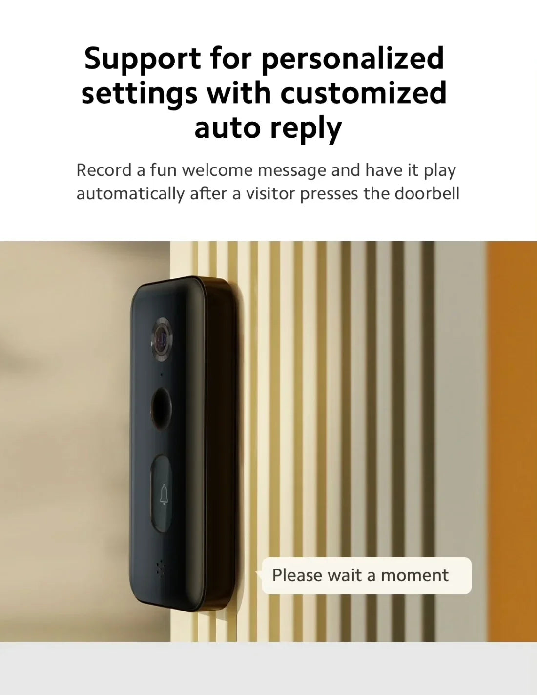 2K Smart Video Doorbell with Night Vision and AI Alerts
