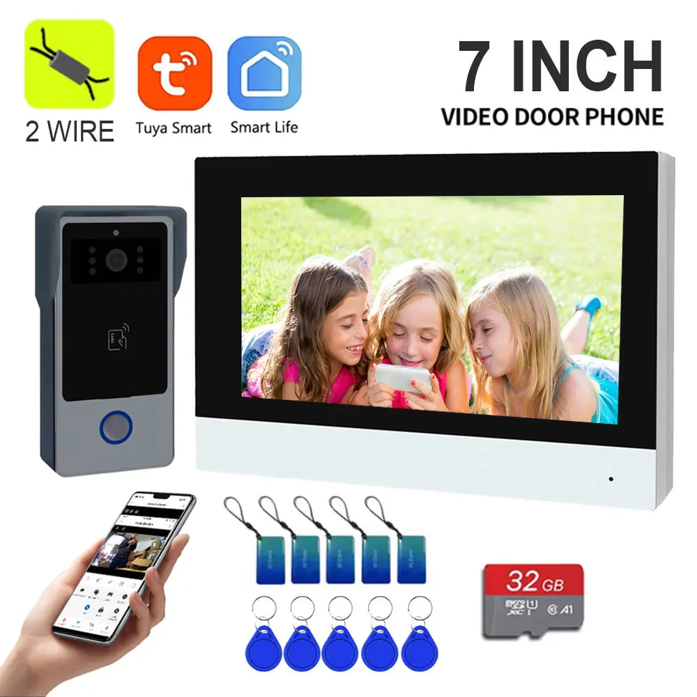 Smart Video Door Phone with 7'' Touch Monitor